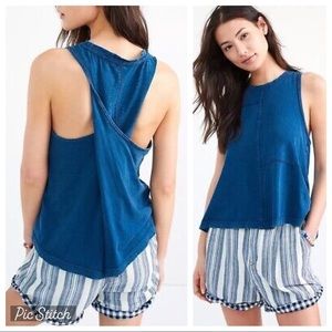 Anthropologie Pilcro Twist Back Yoga Athleisure Tank Top NWT